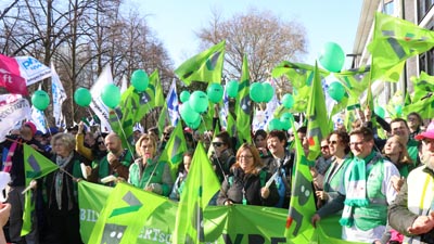 Warnstreik in Dsseldorf 2